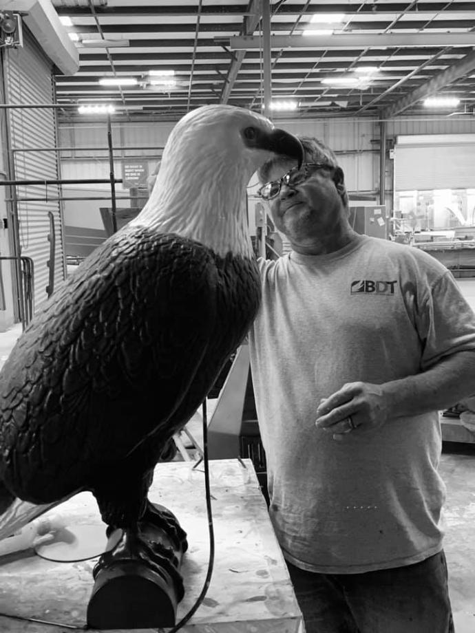 Russell Adams Founder building the Osprey Deterrent